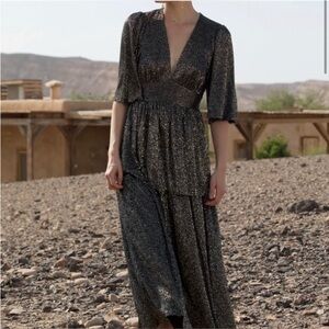 NWT Sabina Musayev Jewel dress in black